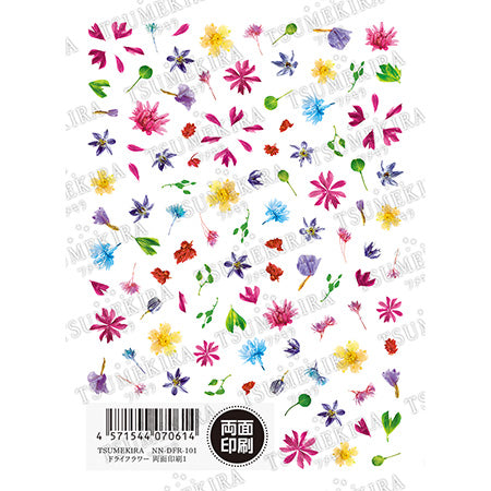 Tsumekira Dried Flower Double-sided Printing 1  NN-DFR-101