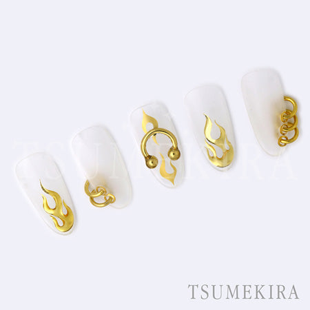 Tsumekira NAKANO Produce 1 Metallic Flame Gold  SG-NAK-102 (for gel only)