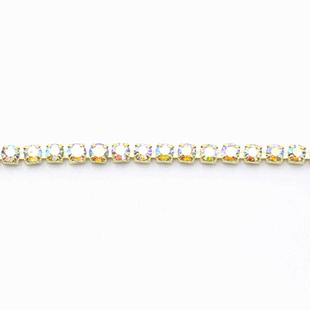 MATIERE Gold Rhinestone Chain  Aurora 1.5mm