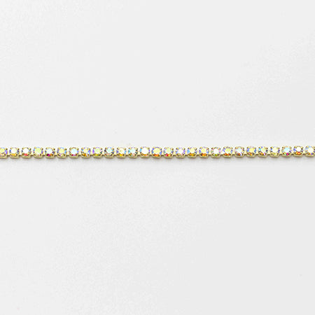 MATIERE Gold Rhinestone Chain  Aurora 1.5mm
