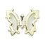 MATIERE Gold Frame Crystal Butterfly Clear 2P