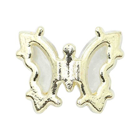 MATIERE Gold Frame Crystal Butterfly Clear 2P