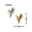 SONAIL Metallic Heart Silver & Gold Set  FY000246 10P (Silver 5P, Gold 5P)