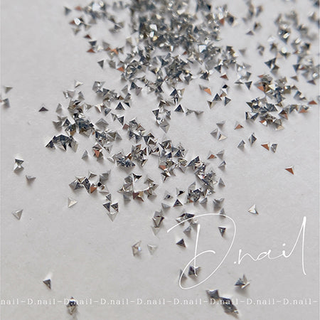 D Nail Crystal Stone Powder  Silver