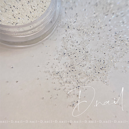 D Nail Crystal Stone Powder  White
