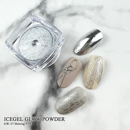 ICE GEL Glow Powder GW-15 Shining Silver