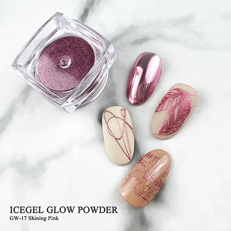 ICE GEL Glow Powder GW-17 Shining Pink