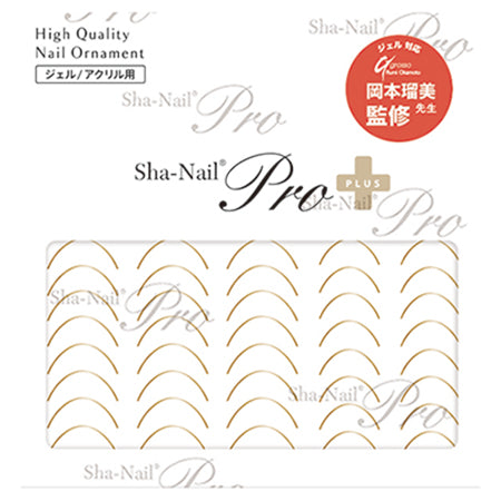 Photo Nail Plus FR-RSL01  [French] Smile Line Gold