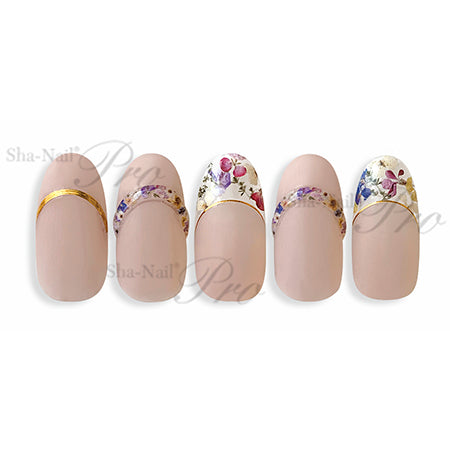 Photo Nail Plus FR-RSL01  [French] Smile Line Gold