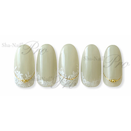 Photo Nail Plus FR-RSL01  [French] Smile Line Gold