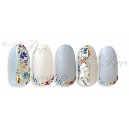 Photo Nail Plus  FR-RRP02 [French] Real Pressed Floret Line