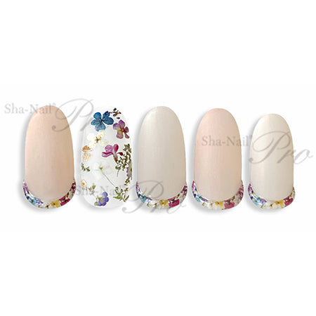 Photo Nail Plus  FR-RRP02 [French] Real Pressed Floret Line