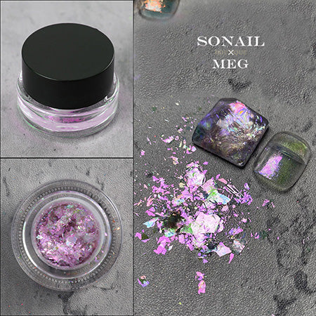SONAIL Metallic Flake Aurora Pink Purple MEG000120