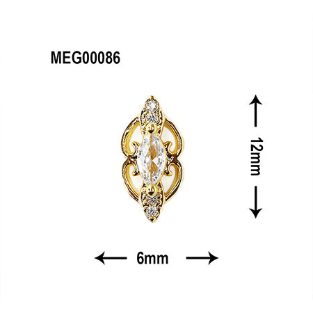SONAIL European Venus Jewelry Nail Parts  MEG00086 2P