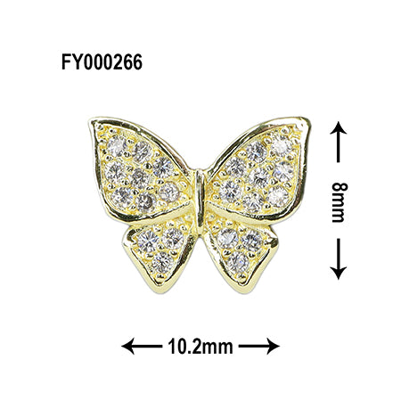 SONAIL Grace Butterfly Elegant Nail Parts FY000266 2P