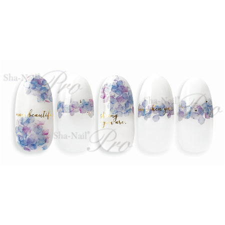 Photo Nail Plus  FRS-RHY01 [French es] Hydrangea