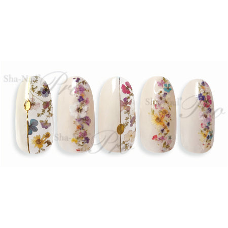 Photo Nail Plus  FRS-RRP01 [French es] Real Pressed Floret