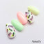 Amaily Nail Sticker No. 3-11 Pineapple Black