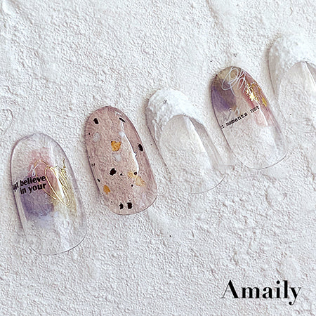 Amaily nail stickers {NO. 5-47 Foil Material}