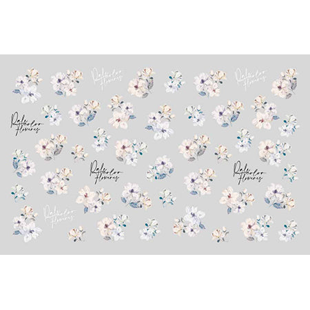 Amaily nail stickers {NO. 1-38 pale color flower}