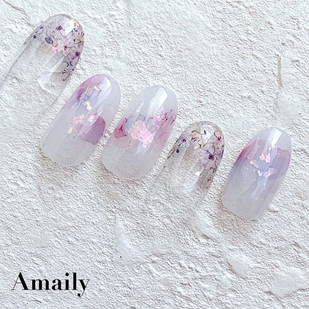 Amaily nail stickers {NO. 1-38 pale color flower}
