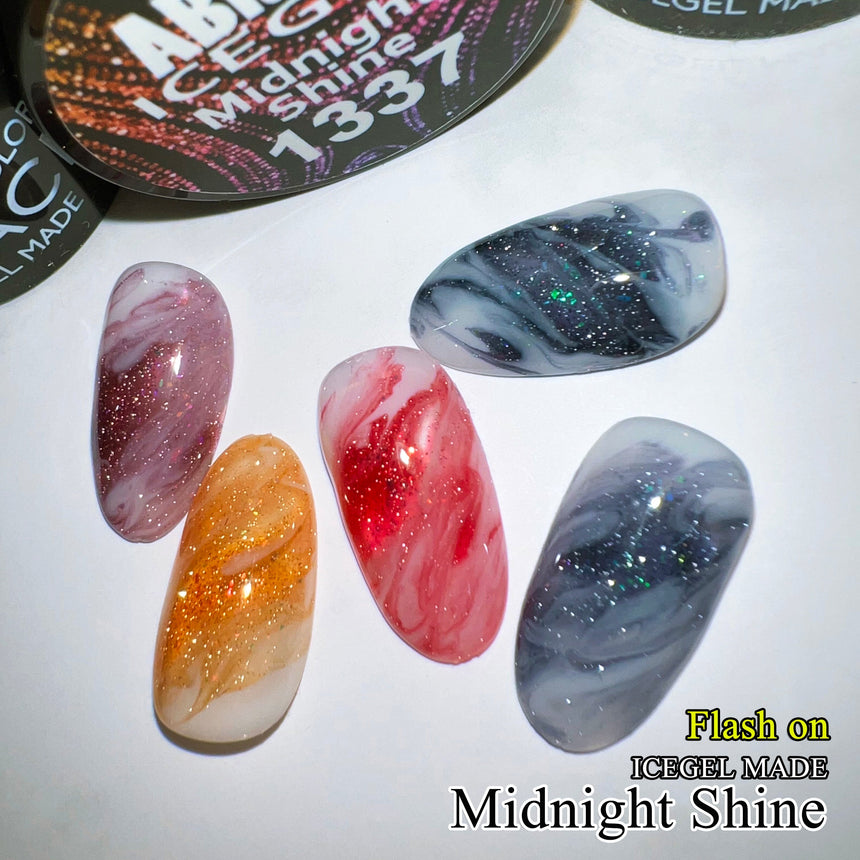 ICE GEL A BLACK Midnight Shine Gel #1339 Midnight Garnet