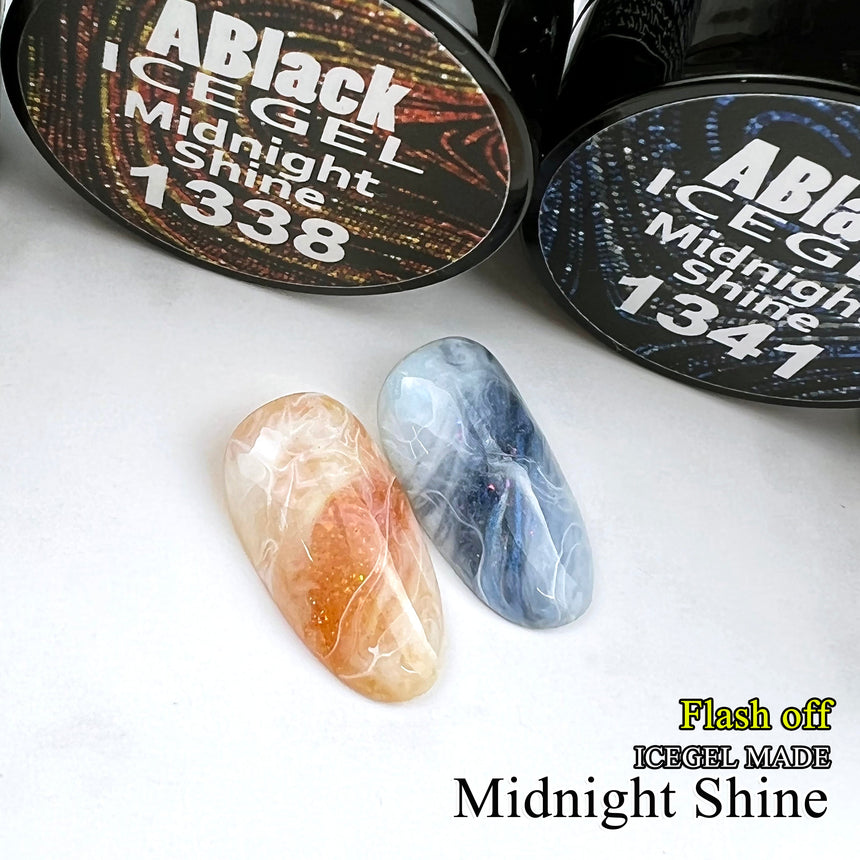 ICE GEL A BLACK Midnight Shine Gel #1339 Midnight Garnet