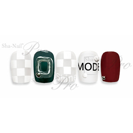 Photo Nail PRO JUNX-001 Square Motif Black and White