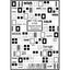 Photo Nail PRO JUNX-001 Square Motif Black and White