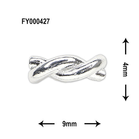SONAIL Vine Cross Waveline Accent Parts Sliver 5p