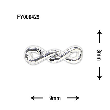 SONAIL Feminine Twist Ribbon Accent Parts Sliver 5p