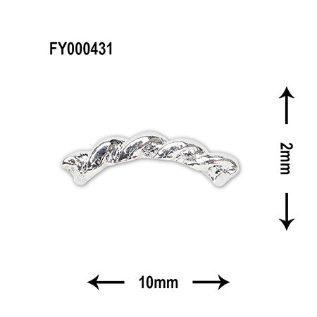 SONAIL Metallic Long Twist Line Accent Parts Sliver 5p