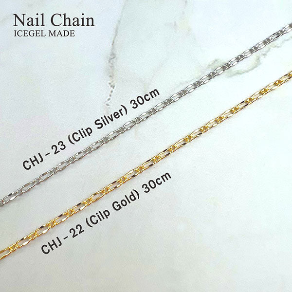 ICE GEL Nail Chain CHJ-22 Clip Gold
