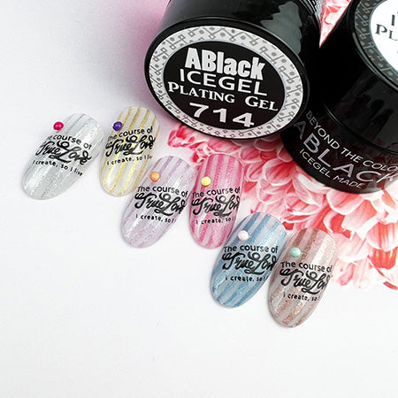 ICE GEL Color Gel Plating Gel  714 Black 3G