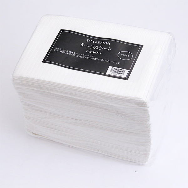 SHAREYDVA Table Sheet White 50 Pieces