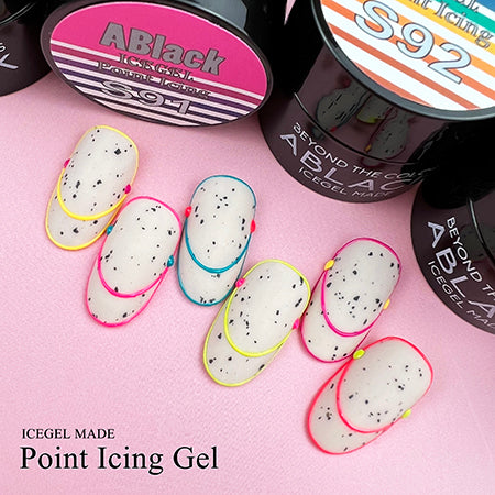 ICE GEL A BLACK Point icing gel 6-color set