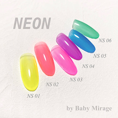 Baby Mirage Color Gel NEON SHEER *GREEN NS05*