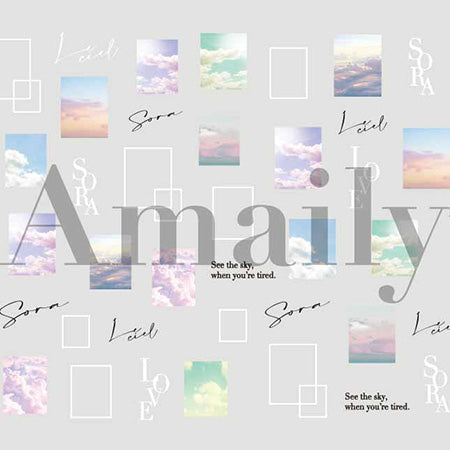 Amaily nail stickers NO. 3-35 Sora