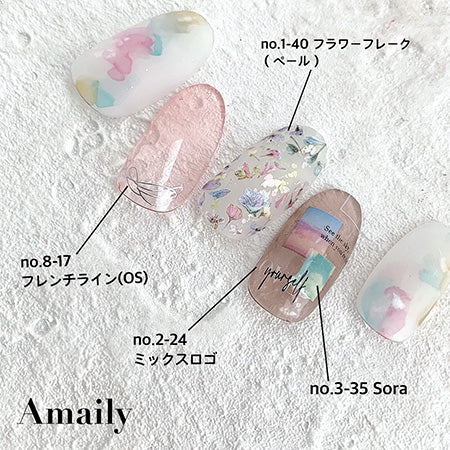 Amaily nail stickers NO. 3-35 Sora