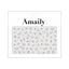 Amaily nail stickers NO. 1-40 Flower Flake 2 (Pale)