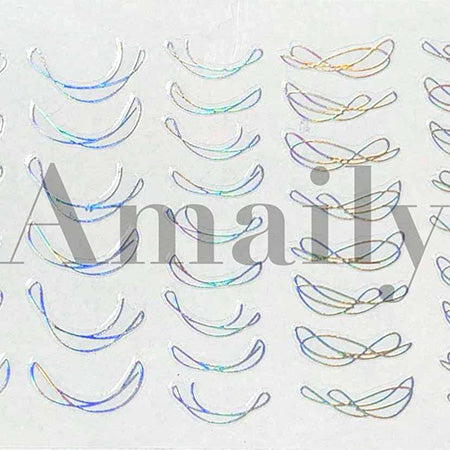 Amaily nail stickers NO. 8-17 French Line 1