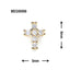 SONAIL x MEG Gothic Cross Rhinestone Parts Gold 2p