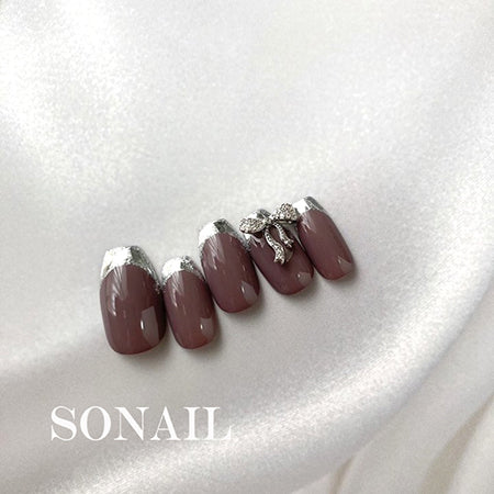 SONAIL Shiny Ribbon Waveline Silver FY000329 2P