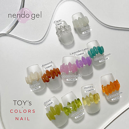 TOY's × INITY Nendo Gel T-CNDST COLORS NAIL 9 Color Set