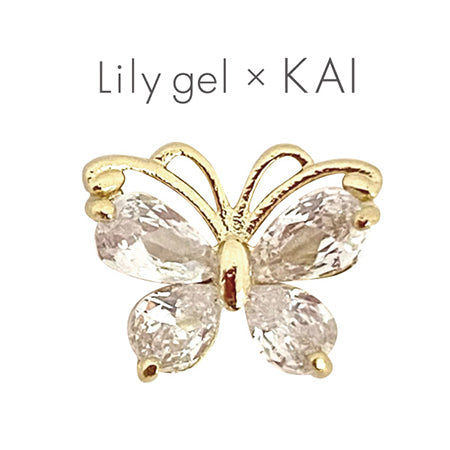 Lily Gel KAI Crystal Butterfly  Gold 3P