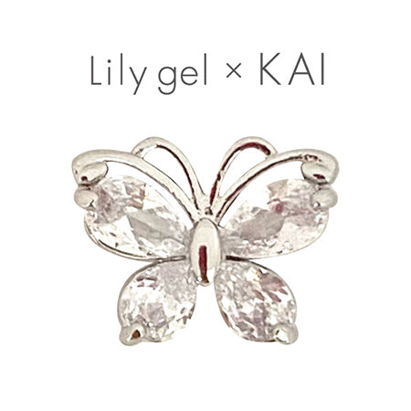 Lily Gel KAI Crystal Butterfly  Silver 3P
