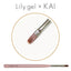 Lily gel x KAI Long Oval Brush