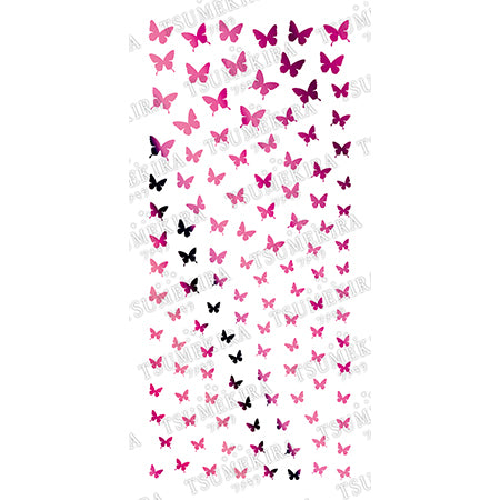 Tsumekira Latin Witch Select  Butterfly Silhouette Pink SG-BSA-105