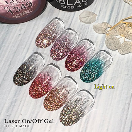 ICE GEL A BLACK laser On-Off Gel 1349 Laser Lavender 3G