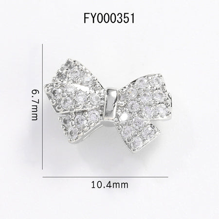 SONAIL Present Sweet Ribbon Silver FY000351 2P